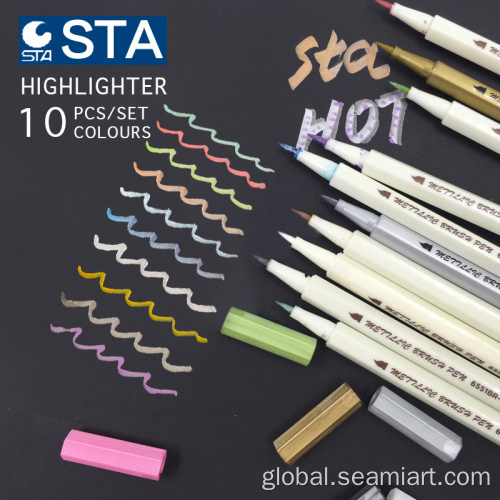 Metallic Brush Marker Pen marking metal ceramics metallic brush marker Pen Supplier